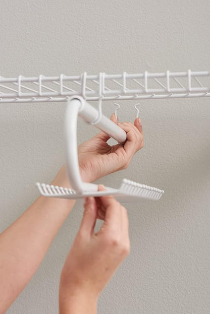 Rubbermaid Configurations Tie & Belt Organizer, White, Accessory Organization System and Storage, for Home/Closet/Bathroom