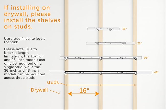 BAYKA White Floating Shelves for Wall, 22.5 inches Wall Mounted Rustic Wood Shelves for Bathroom, Bedroom, Living Room, Floating Shelves for Books/Storage/Decor (Set of 3)