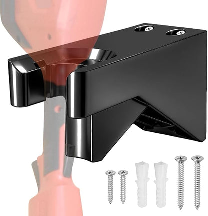 Wall Mount for Milwaukee M18 Fuel String Trimmer 2825-20 - Heavy-Duty Black Wall Mounting Bracket, String Trimmer Holder Storage Hook Fits Handle Diameter 1" - Save Space