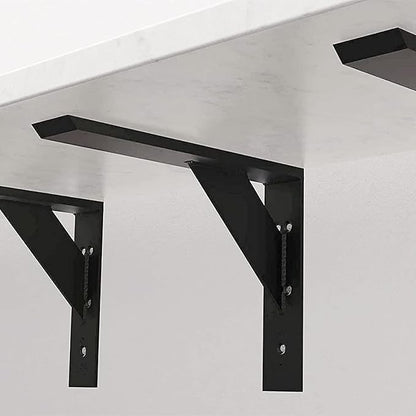 Countertop Support Bracket 14 Inch Heavy Duty Shelf Bracket 2 Pack 3/8" Thick White 14"x10"x2.5" for Granite Quartz Wood Laminate Countertops