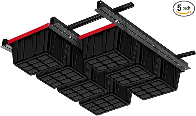 Ultrawall Overhead Garage Storage Racks, Adjustable Garage Ceiling Storage Rack, Heavy Duty Garage Organizer Hanging Storage Rack for Most Storage Bins/Totes/Container, 48" x 48"