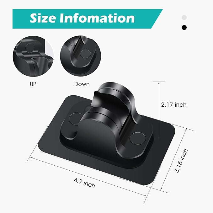 Shower Head Holder Replacement - Strong Adhesive Adjustable Handheld Shower Wand Holder Wall Mount Shower Bracket,No Drilling and Waterproof Shower Hose Holder for Shower Bathroom (Black)