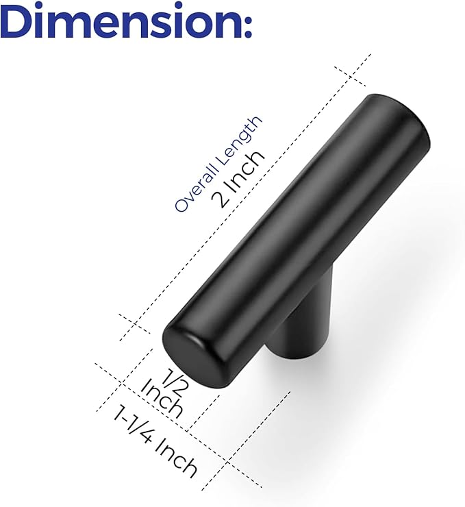 Ravinte 10 Pack 2 inch Cabinet Pulls Matte Black Stainless Steel Kitchen Drawer Pulls Cupboard Handles Cabinet Handles
