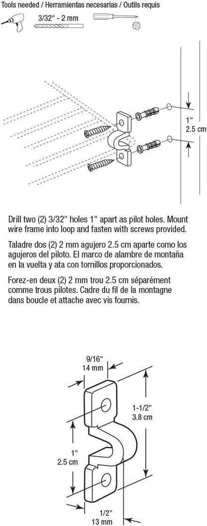 Prime-Line MP7018 Loop Clip, Fits Wire Shelves, Plastic Construction, White (12 Pack)
