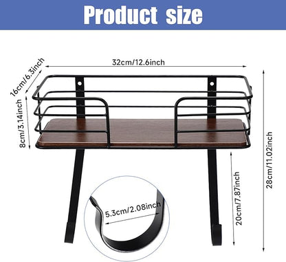 Ironing Board Holder Wall Mount Laundry Room Hanging Iron and Ironing Board Hanger Storage Laundry Room Decor and Organization Fit Most Ironing Boards leg's(Included T&V Shaped)-Black