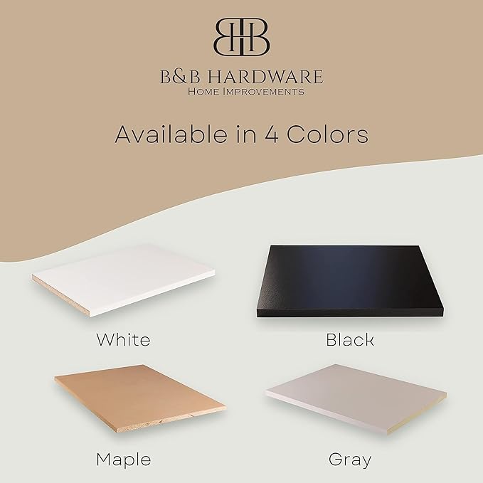 Cabinet Shelves Melamine 3/4'' Thick, Custom, Cut to Size. (20'' Depth x 40'' Length)