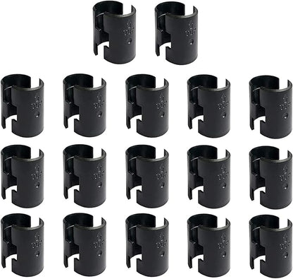 WAFJAMF 34 Pack Wire Shelving Shelf Lock Clips for 1" Post- 17Pairs Shelving Sleeves Replacements for Wire Shelving System