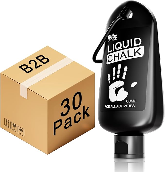 Pro Grade Liquid Chalk Mess-Free Gym Chalk for Weightlifting, Gymnastics, Rock Climbing, Dancing, Dries in Seconds| 1, 2, 4, 8, 30-Pack Options