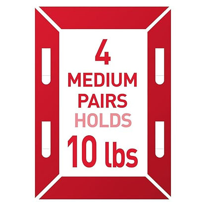 Command 15 lb & 10 lb Large and Medium Picture Hanging Strips, 2‑Pack (56 Pairs / 112 Strips), Damage‑Free Hanging Picture Hangers, Great for Home Decor, White Adhesive