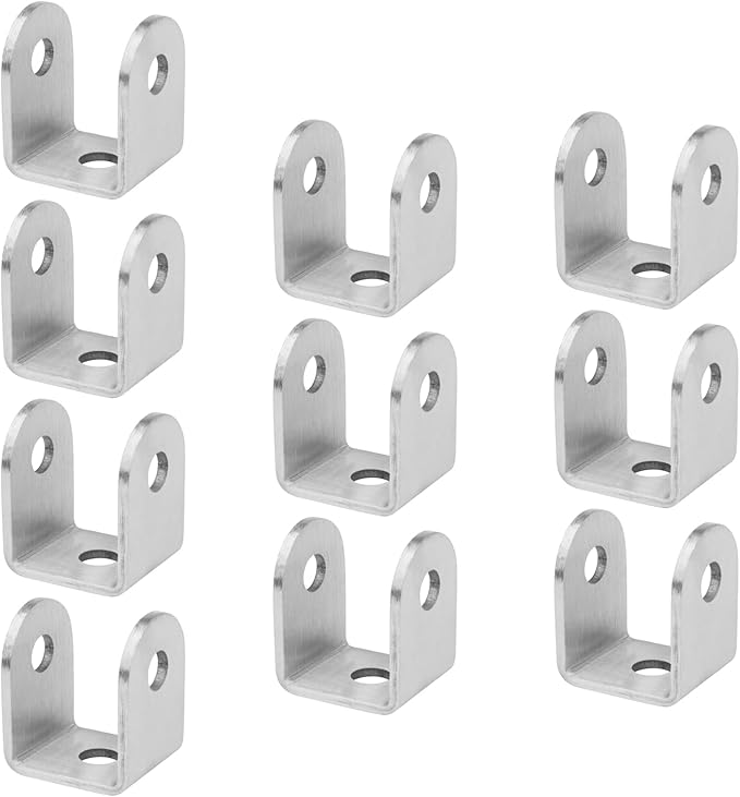 GBGS U Bracket 1-1/2",304 Stainless Steel,10 Pack