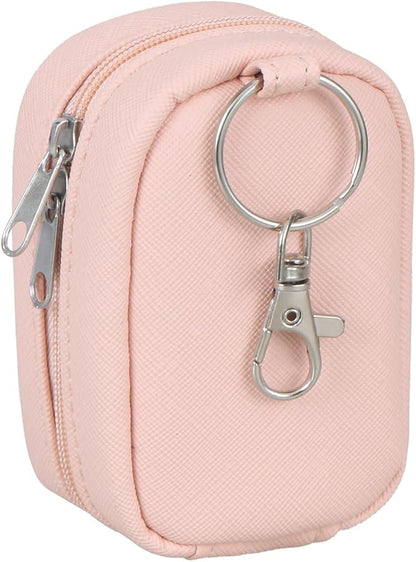 Chapstick Holder Bag Small Lip Balm Sleeve Pouch Lipstick Portable Storage Bag Lip Gloss Case With Hook Accessories