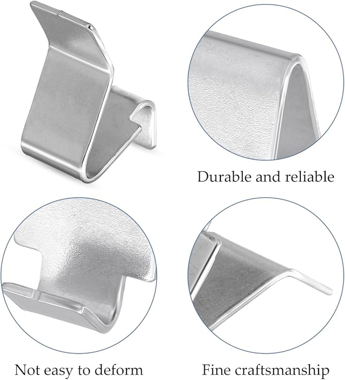balacoo Heavy Duty Metal Cabinet Shelf Clips 12 Pcs Durable File Cabinet Support Clips for Adjustable Shelving Systems and Wire Shelves 0.98 X 0.62 X 0.35 Inch