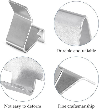 balacoo Heavy Duty Metal Cabinet Shelf Clips 12 Pcs Durable File Cabinet Support Clips for Adjustable Shelving Systems and Wire Shelves 0.98 X 0.62 X 0.35 Inch