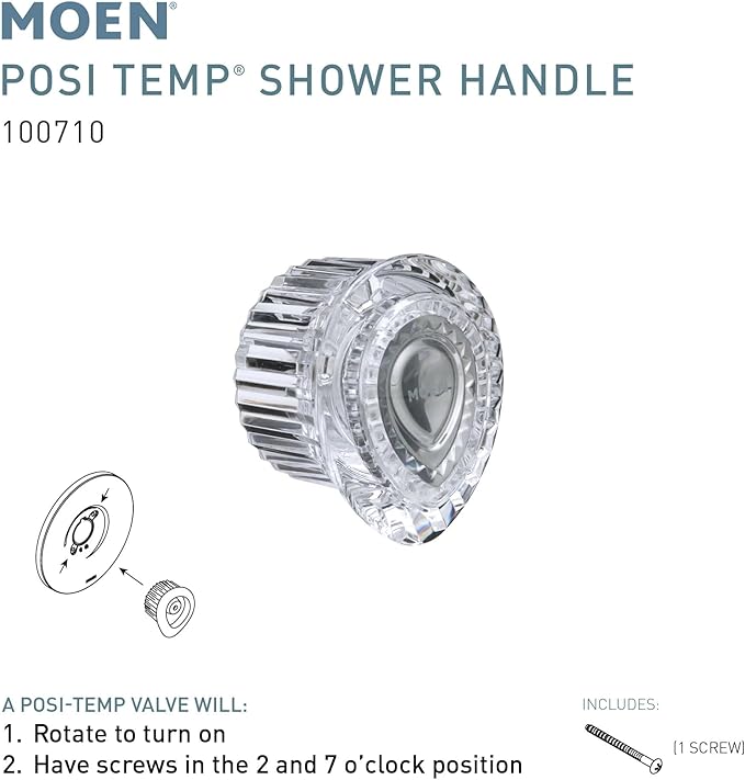 Moen Posi-Temp Tub and Shower Faucet Handle Replacement Kit, 100710
