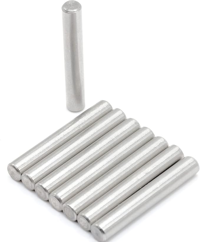 ReplacementScrews Shelf Support Dowel Pins/Pegs Compatible with IKEA Part 101324 (Ivar Bookshelf) - 6x40mm - Plated Steel Pins (Pack of 8)