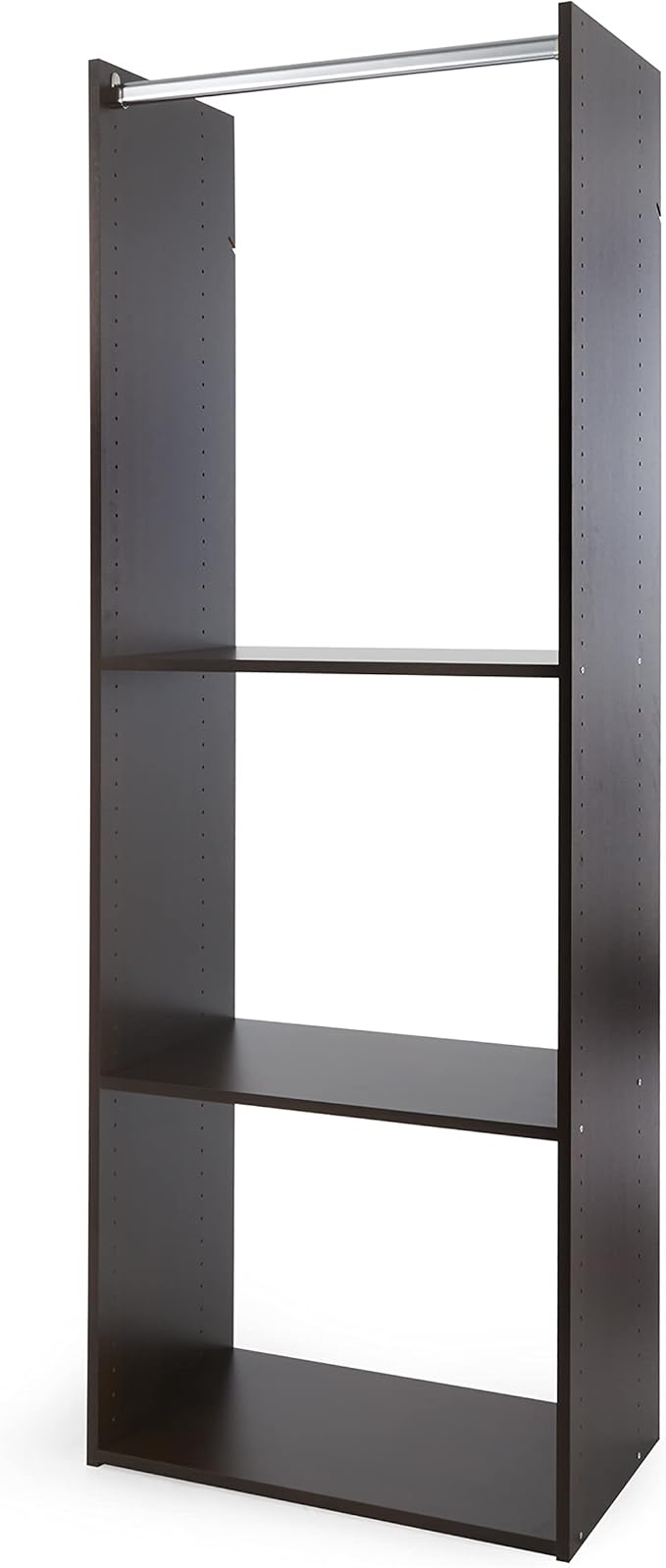 Easy Track Hanging Tower Kit Closet Storage, Truffle