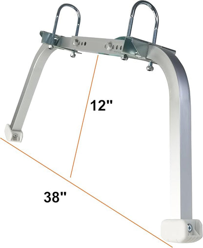 Ladder Stabilizer,Heavy Duty Aluminum Extended Ladder Accessory for Roof Gutter Guard Cleaning Tools,Ladder Stand-Off Wing Span/Wall Ladder Hooks with Non-Slip Rubber Bottom pad.(Patent)