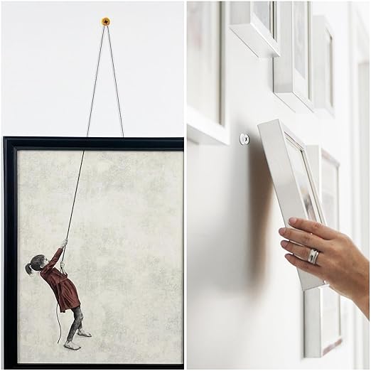 KURUI Wall Anchors Kit for Hanging Wall Art Decor, 160Pcs Drywall Anchors Assortment Kit for Frame Shelf Decorations, Plant Hooks, 80 Screws and 80 Plugs, Picture Hangers for Dry Wall Concrete Brick