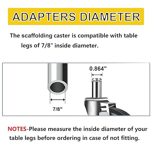 4 inches Casters for Wire Shelving Racks, Heavy Duty Metro Rack Wheels with Brake Set of 4 Stem Casters Scaffolding Wheel Replacement (.864" x 2-3/16")