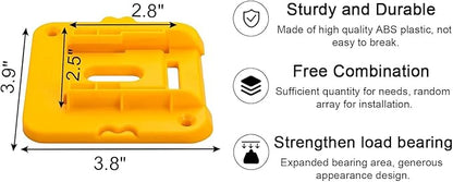 Battery Mount Holder Compatible for Dewalt 20V Max Batteries, Wall Mounts Hanger Fit for DCB200 DCB201 DCB202 DCB203 DCB204, Organize Garage/Workshop/Work Truck(10 Pack, w/20Screws, No Battery)