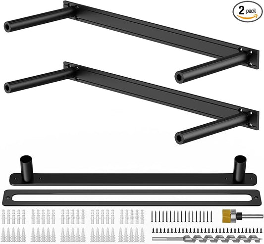 Floating Shelf Bracket Heavy Duty Shelving Brackets,Decorative Floating Shelf Hardware Black,Hidden Metal Shelf Support Bracket Heavy Duty Floating Mantel Bracket,200lbs(18X8X1.2-Metal Jig)