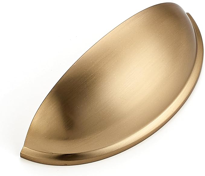 Ravinte 1 Pack 3" Drawer Pulls Champagne Bronze Cabinet Cup Pulls Kitchen Hardware Cabinet Handles Drawer Handles Knobs 3 inch Hole Center