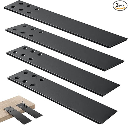 Countertop Support Brackets Heavy Duty 4 Pack 1/4" Thick 16 Inch Flat Hidden Knee Wall Countertop Bracket for Granite Quartz Wood Concret Countertops Screws Included