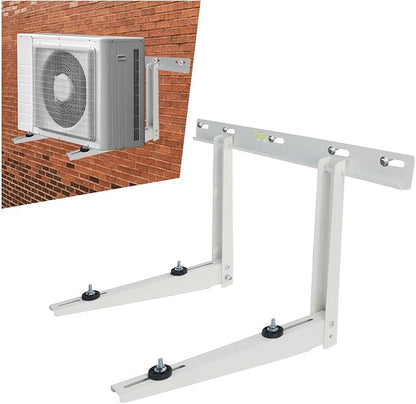 Qualward Mini Split Wall Mounting Bracket for Universal Ductless Air Conditioners, Heavy Duty Support Bracket for AC, Heat Pumps Compressors 7000-18000 BTU