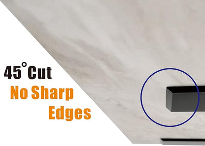 Free Hanging T Shelf Bracket, Solid Heavy Duty Steel Knee Wall Hidden Granite Countertop Support Floating Bracket Hardware, Universal ,1 Count,24 Inch , DIY Projects , Screws Included