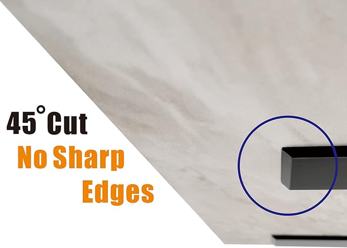 （2-Pack） Free Hanging T Shelf Bracket, Solid Heavy Duty Steel Knee Wall Hidden Granite Countertop Support Floating Bracket Hardware, Universal ,24 Inch , DIY Projects , Screws Included