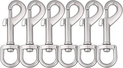 Dog Leash Snap Leash Clip Clasp Swivel Clip Heavy Duty Pet Leashes Clips Key Chain 3 Inch 6 PCS for Linking Pet Collar
