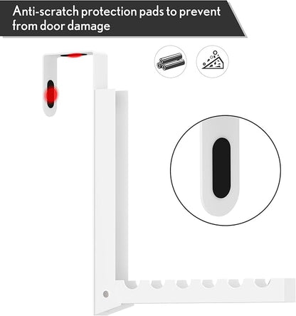 Over The Door Hanger Hooks for Clothes, Over The Door Clothes Drying Rack for Laundry, Heavy Duty Metal Foldable Portable Clothing Hanging Rack (2 Pack)