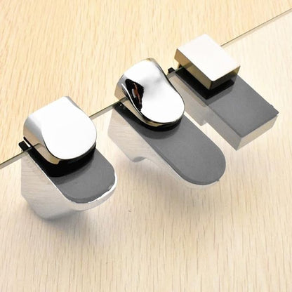 Adjustable Wood/Glass Shelf Bracket Wall Mount, Polished Chrome, 2 Pack