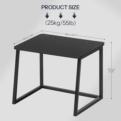 HOOBRO Printer Stand with Storage for Desk, 2-Tier Desktop Printer Shelf, Desk Organizer for Office, Kitchen, Living Room, Black BB16PS01