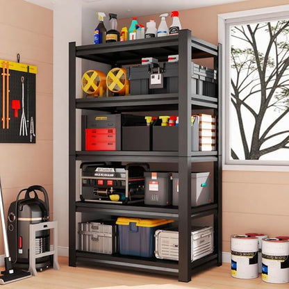 Heavy Duty Metal Storage Shelf, 5 Tier Industrial Shelving Unit - Garage Shelving, Utility Shelf, Metal Storage Rack Shelving, Durable Garage Shelf Organizer 14" D x24 W x63 H