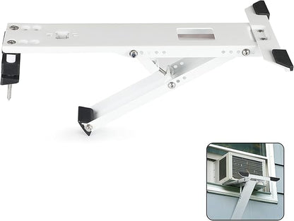 Air Conditioner Support Bracket for Outdoor Window AC, Supports Units Up to 12,000 BTU & 165 Lbs., Heavy Duty Mount Suitable for Most Windows, KT-04L