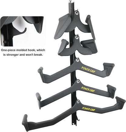 VAIIO lat pull down bar storage, One-piece molding gym storage wall organizer, Large-capacity storage gym storage rack, home gym organizer