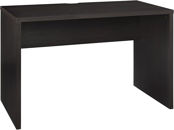 ClosetMaid 43.8 in. W Home Office Desk for Computer, Laptop, Writing, Study with Modern, Simple Style, Black Walnut Wood Finish