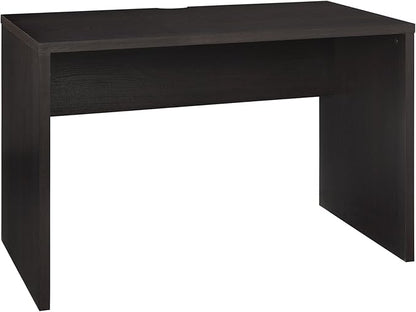 ClosetMaid 43.8 in. W Home Office Desk for Computer, Laptop, Writing, Study with Modern, Simple Style, Black Walnut Wood Finish
