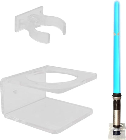 YYST Clear Light saber Wall Mount Wall Rack Wall Holder - Hardware Included.