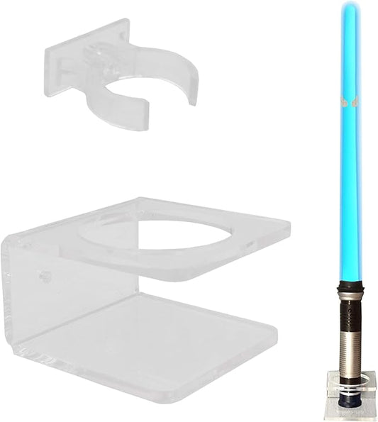YYST Clear Light saber Wall Mount Wall Rack Wall Holder - Hardware Included.
