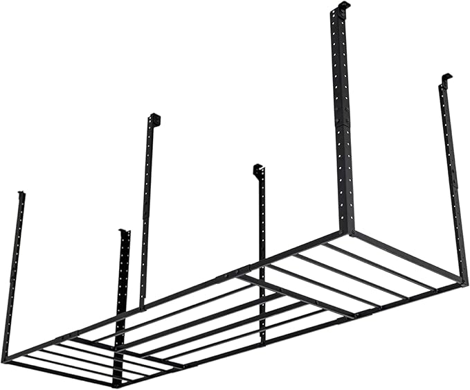 StoreYourBoard 3 x 8 ft Garage Storage Rack, Ceiling Shelf Overhead Organization, Heavy Duty Steel Platform Holds 700 lbs, 96 in. x 32 in. x 40 in.
