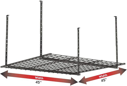 Hyloft 00625 45-Inch x 45-Inch Overhead Steel Garage Storage System & Rack,Hammertone