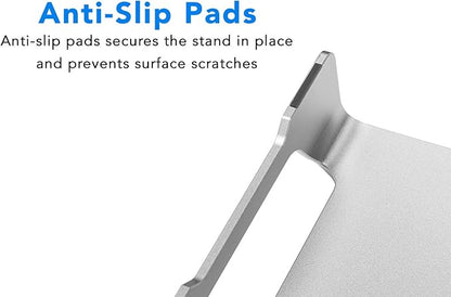 Mount-It! Aluminum 15.7" Monitor Stand for iMac - Wide Unibody Monitor Riser - Metal Monitor Stand Desktop Organizer with Keyboard Storage - Universal Desktop Monitor Riser for PC, iMac, MacBook, Laptop