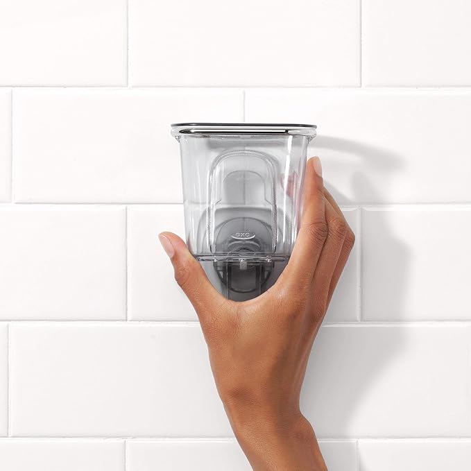 OXO Good Grips Stronghold Suction Multipurpose Shower Accessory Cup,Clear,