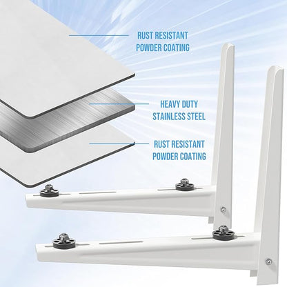 Mini Split Wall Mounting Bracket for 7000-15000BTU Outdoor Mini Split AC Brackets Heat Pump Support 330Lbs