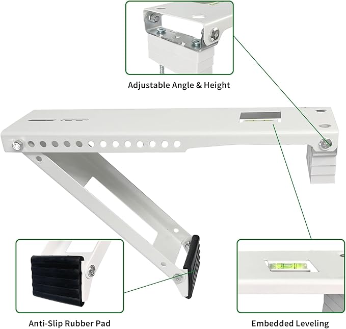 Window Air Conditioner Support Bracket , Window AC Bracket Light Duty Universal AC Support Up to 85 lbs(Patent)