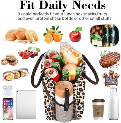 Coobiiya Lunch Box Lunch Bag for Women Adults Men, Reusable Cute Lunch bag - Leakproof, Insulated Lunch Box Tote with Large Capacity, Cooler Container for Work/Travel/Office