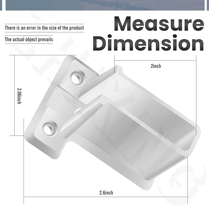 16 Pack Wire Shelf End Bracket, White Plastic Closet Shelves Brackets Closet Shelves Support Plastic Wall Mount Shelf Brackets, w/Screws and Expansion Anchors