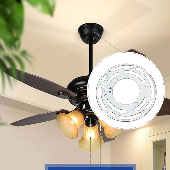 4Inches Universal Light Fixture mounting Bracket, 8 Sets 4" Circle Mounting Bracket for Mount Wall Light, Chandelier